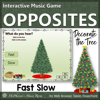 Preview of Christmas Music | Tempo Fast and Slow Interactive Music Game {Decorate the Tree}