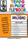 Tempo in MUSIC Flip-Book: largo, adagio, andante, allegro,