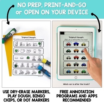 speech therapy concepts temporal prep preview