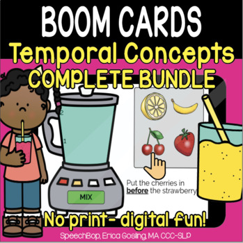 Preview of Temporal Concepts Bundle! (Before, After, First, Next) Sam's Smoothie Shop