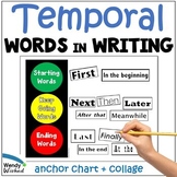 Temporal and Transition Words Anchor Chart for Narrative W
