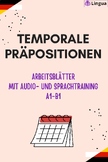 Temporale Präpositionen Arbeitsblätter| Prepositions of Ti