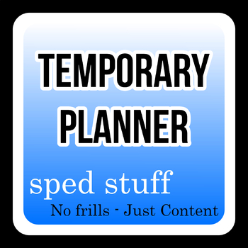 Preview of Temporary Planner