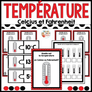 Preview of Température - French Weather -  Reading Thermometers & Measuring Temperature