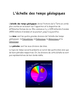 Preview of Temps Géologiques
