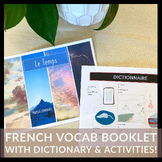 Temps et Météo - French Weather Vocabulary Booklet for FSL
