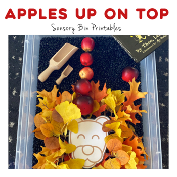 Preview of Ten Apples Up on Top Sensory Play Printables - Fall Activity