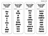 Ten At a Time Dolch Sight Words