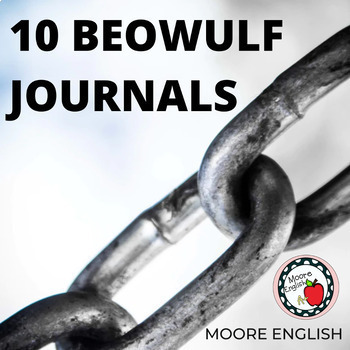 Preview of Ten Beowulf Journals (Google Forms, Google Slides, Fillable PDF) 