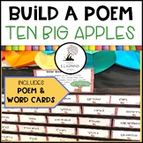 Ten Big Apples BUILD A POEM Pocket Chart Center