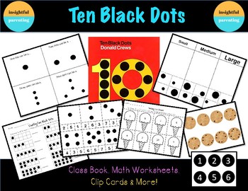 Preview of Ten Black Dots: Math Worksheets & Activities