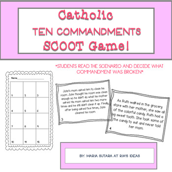 Preview of Ten Commandment Game Set #1