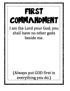 Preview of Ten Commandment Posters