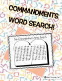 Commandments Word Search