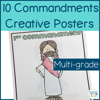 Ten Commandments Coloring Page Worksheets Teaching Resources Tpt