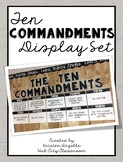Ten Commandments Display Set/ Bulletin Board Set