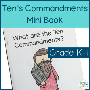 Preview of Ten Commandments Lutheran LCMS Bible Lesson Mini Book