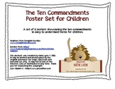 Ten Commandments Poster Set for Children