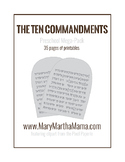Ten Commandments Preschool Printables (Mega Pack)