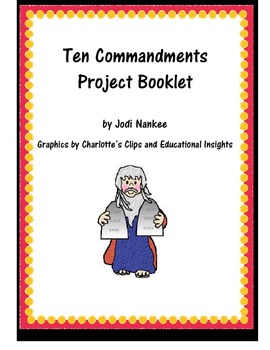Preview of Ten Commandments Project for Elementary Students