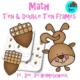 Ten & Double Ten Frames Squirrel Math Fun