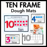 Ten Frame 1-10 Number Counting Play Dough Mats Preschool P