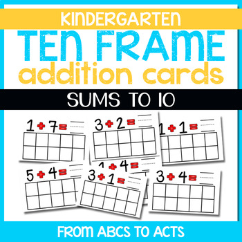 Primary Teaching Resource Teach Basic Addition Skills 1 x Ten Frame Center Set 