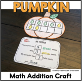Ten Frame Addition Math Pumpkin Craft