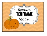 Ten Frame Addition Pumpkins! (*Use candy corn counters!*)