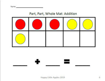 Ten Frame Addition, Subtraction, and Counting Bundle by Happy Little Apples