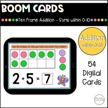 Preview of Ten Frame Addition - Boom Cards™