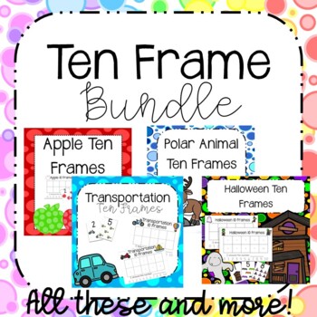 Ten Frame Bundles by Kira Harvey | TPT