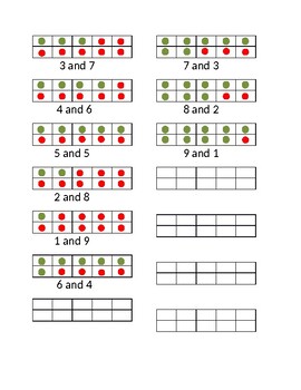 Ten Frame Chart/Flashcards by The Free Classroom | TPT