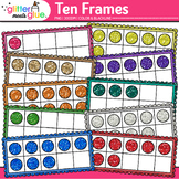 Ten Frame Clipart: Cute Kindergarten Place Value & Number 