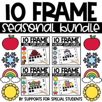 *FLASH SALE* Ten Frame Counting Seasonal Bundle | TPT