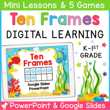 Preview of Ten Frame Digital Centers and Games | PowerPoint | Google Slides