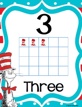 Ten Frame Dr. Seuss Number Poster by Turner's Classroom | TpT