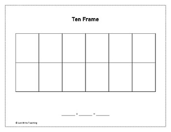 Ten Frame FREEBIE by Just Write Teaching | TPT