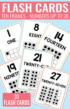 ten frame flash cards up to 30 2 sizes by easy peasy