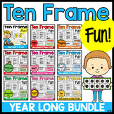Ten Frames Math Worksheets Printable w/ Spring, Summer, Ea