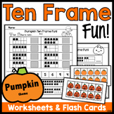 Pumpkin Ten Frames Math Worksheets Printable Halloween Tha