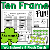 Ten Frames, St Patrick's Day Math, Ten Fame Worksheets and