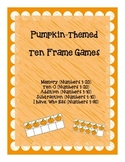 Ten Frame Games: Pumpkin-Themed