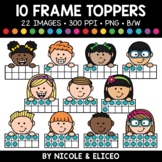 Ten Frame Kid Toppers Clipart