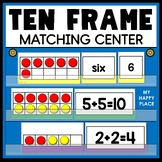 Ten Frame Kindergarten Math Center - Pocket Chart Matching