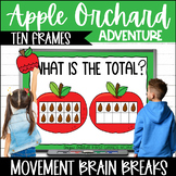 Ten Frame Math Activity Apple Orchard Adventure Movement Break