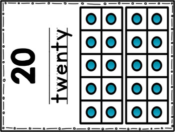 Ten-Frame Number Cards 0-20 by Kindergarten Lifestyle | TpT