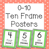 Ten Frame Posters 0-10