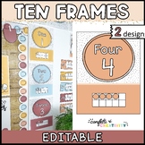 Ten Frame Posters 0-20 | Ten Frame Poster Template | Moder