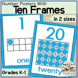 Ten Frame Posters/Anchor Charts/Mini-Posters/Wall Charts/N